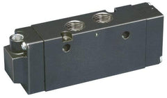 Parker - 4-Way Body Ported Stacking Solenoid Valve - 7 CV Rate, 8.62" Long - Makers Industrial Supply