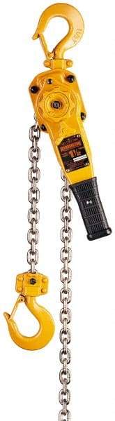 Harrington Hoist - 1,500 Lb Lifting Capacity, 5' Lift Height, Lever Hoist - Made from Chain, 1 Chain - Makers Industrial Supply