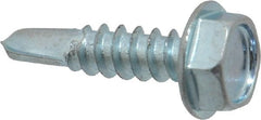 Value Collection - #10, Hex Washer Head, Hex Drive, 3/4" Length Under Head, #3 Point, Self Drilling Screw - Makers Industrial Supply