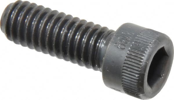 Made in USA - 5/16-18 UNC Hex Socket Drive, Socket Cap Screw - Alloy Steel, Black Oxide Finish, Fully Threaded, 7/8" Length Under Head - Makers Industrial Supply