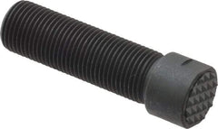 Fairlane - Serrated Tooth, 5/8-18, 1/4" Internal Hex, 2" Shank Length, 2" Thread Length, Black Oxide Finish, Round Head, Adjustable Positioning Gripper - 5/8" Pad Diam, 3/4" Hex, 1/4" Head Height, Fine Tooth Grade - Makers Industrial Supply