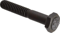 Fairlane - Serrated Tooth, 1/4-20, 1-1/2" Shank Length, 7/8" Thread Length, Black Oxide Finish, Hex Head, Adjustable Positioning Gripper - 5/16" Pad Diam, 7/16" Hex, 13/64" Head Height, Extra Fine Tooth Grade - Makers Industrial Supply