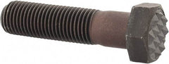 Fairlane - Serrated Tooth, 3/8-24, 1-1/2" Shank Length, 1-1/8" Thread Length, Black Oxide Finish, Hex Head, Adjustable Positioning Gripper - 1/2" Pad Diam, 9/16" Hex, 9/32" Head Height, Fine Tooth Grade - Makers Industrial Supply