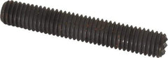 Fairlane - Serrated Tooth, 1/2-13, 1/4" Internal Hex, 3" Thread Length, Black Oxide Finish, Fully Threaded, Adjustable Positioning Gripper - 3/8" Pad Diam, Fine Tooth Grade - Makers Industrial Supply