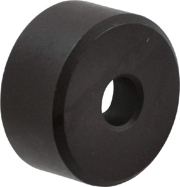 Fairlane - 1/2" OAL, 1" OD, Steel, Counterbored Rest Button - Black Oxide Coating - Makers Industrial Supply