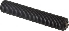 Fairlane - 3/8-24, 2" Thread Length, 3/16" Ball Diam, Serrated Ball Pad Surface, Alloy Steel, Black Oxide, Threaded, Swivel Action Gripper Assemblies - 5/32" Contact Diam, High Speed Steel Ball - Makers Industrial Supply