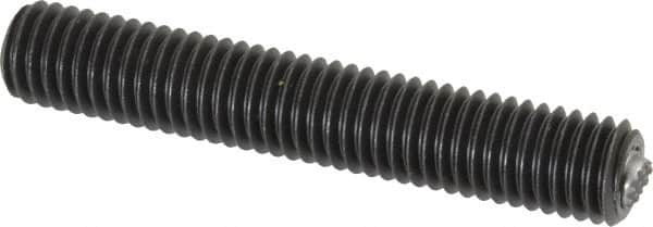 Fairlane - 1/2-13, 3" Thread Length, 9/32" Ball Diam, Serrated Ball Pad Surface, Alloy Steel, Black Oxide, Threaded, Swivel Action Gripper Assemblies - 1/4" Contact Diam, High Speed Steel Ball - Makers Industrial Supply