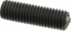 Fairlane - 5/8-11, 2" Thread Length, 3/8" Ball Diam, Serrated Ball Pad Surface, Alloy Steel, Black Oxide, Threaded, Swivel Action Gripper Assemblies - 5/16" Contact Diam, High Speed Steel Ball - Makers Industrial Supply