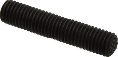 Fairlane - 5/8-11, 3" Thread Length, 3/8" Ball Diam, Serrated Ball Pad Surface, Alloy Steel, Black Oxide, Threaded, Swivel Action Gripper Assemblies - 5/16" Contact Diam, High Speed Steel Ball - Makers Industrial Supply