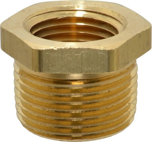 Eaton - 3/4 Male Thread x 1/2 Female Thread, Brass Industrial Pipe Hex Bushing - Makers Industrial Supply