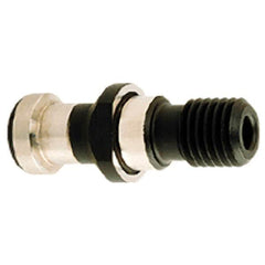 Iscar - DIN69871-40 Taper, M16x2 Thread, 15° Angle Radius, Standard Retention Knob - 2-1/8" OAL, 3/4" Knob Diam, 1.0236" from Knob to Flange - Exact Industrial Supply