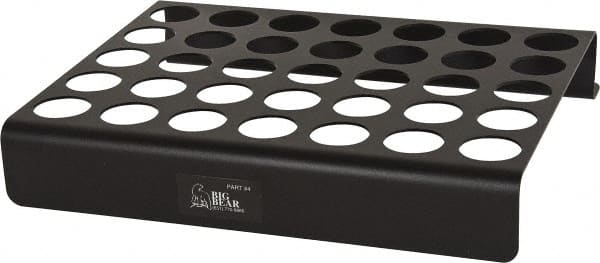 Big Bear Enterprises - 35 Hole NC/CNC Collet Storage Rack - Makers Industrial Supply