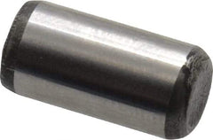 Value Collection - 1/4" Diam x 1/2" Pin Length Alloy Steel Oversized Dowel Pin - C 50-58 Hardness, 12,800 Lb Breaking Strength, 1 Beveled & 1 Rounded End - Makers Industrial Supply