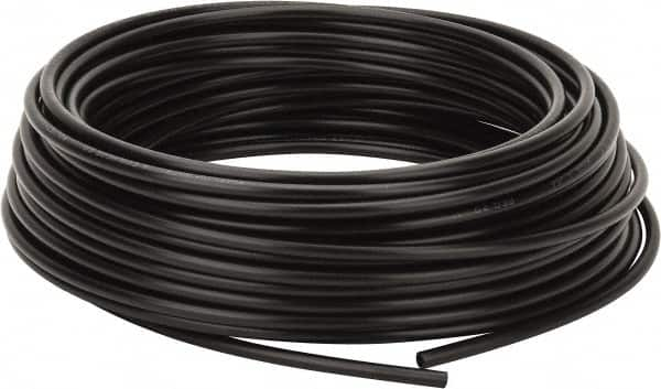 Coilhose Pneumatics - 0.17" ID x 1/4" OD, 100' Long, Polyethylene Tube - Black, 173 Max psi, -60 to 200°F - Makers Industrial Supply