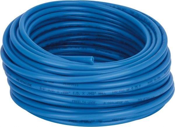 Coilhose Pneumatics - 1/4" ID x 3/8" OD, 100' Long, Polyethylene Tube - Blue, 192 Max psi, -60 to 200°F - Makers Industrial Supply