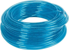 Coilhose Pneumatics - 0.16" ID x 1/4" OD, 100' Long, Polyurethane Tube - Trans Blue, 148 Max psi, -60 to 200°F - Makers Industrial Supply