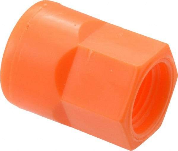 Loc-Line - 4 Piece, 1/4" Hose ID, Female to Female Coolant Hose Pipe Thread Connector - 1/8" NPT, For Loc-Line Modular Hose Systems - Makers Industrial Supply