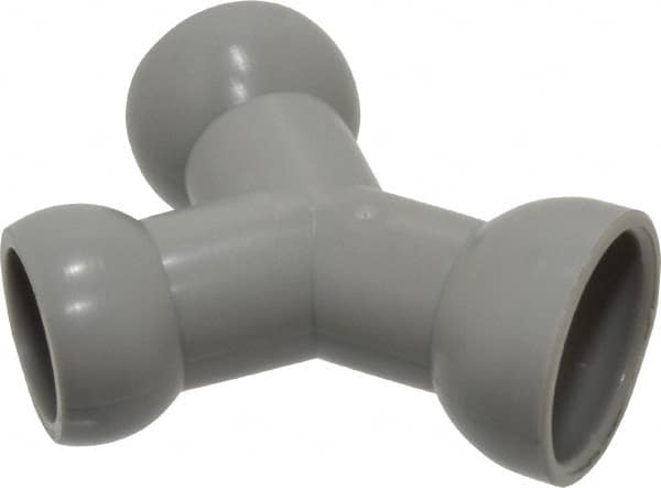 Cedarberg - 1/2" Hose Inside Diam, Coolant Hose Y-Fitting - Female to Female, for Use with Snap Together Hose System, 2 Pieces - Makers Industrial Supply