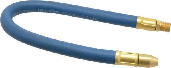 Coilhose Pneumatics - 18" Hose Length, 1/4" Nozzle Diam, 3/8" Hose ID, Coolant Hose - 1/4" NPT For Mist Coolant Systems - Makers Industrial Supply