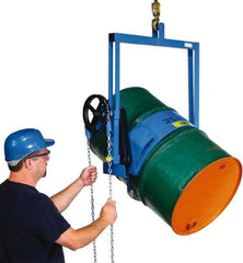 Made in USA - 800 Lb Load Capacity, 55 Gal Drum Carrier - 10" Wide x 39" High - Makers Industrial Supply