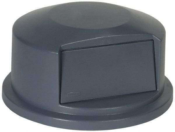 Rubbermaid - Round Lid for Use with 44 Gal Round Trash Cans - Gray, Polyethylene, For 2643 Brute Trash Cans - Makers Industrial Supply