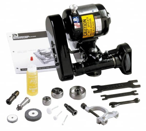 Dumore - Integral, Internal and External Spindle, Tool Post Grinder - 1/8, 8 to 14 Inch Lathe Swing Compatibility, 1/4 hp, 115 Volts, 3/8 Inch Spindle Hole Diameter - Makers Industrial Supply