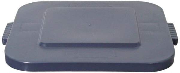 Rubbermaid - Square Lid for Use with 28 Gal Square Trash Cans - Gray, Polyethylene, For 3526 Brute Trash Cans - Makers Industrial Supply