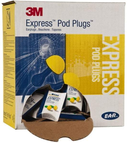 3M - Disposable, Uncorded, 25 dB Earplugs - Yellow, 100 Pairs - Makers Industrial Supply