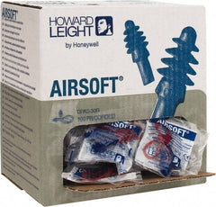 Howard Leight - Reusable, Corded, 27 dB, Flange Earplugs - Blue, 100 Pairs - Makers Industrial Supply