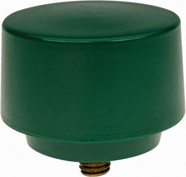 NUPLA - 2-1/2" Face Diam, Grade Tough, Green Hammer Tip/Face - Brass - Makers Industrial Supply