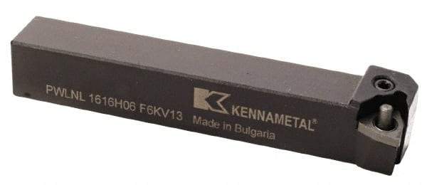 Kennametal - PWLN, Left Hand Cut, 5° Lead Angle, 25mm Shank Height x 25mm Shank Width, Negative Rake Indexable Turning Toolholder - 150mm OAL, WN..0804.. Insert Compatibility, Series Kenlever - Makers Industrial Supply