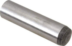 Value Collection - 10mm Diam x 40mm Pin Length Alloy Steel Standard Dowel Pin - C 58-62 Hardness, 37,100 Lb Breaking Strength, 1 Rounded End - Makers Industrial Supply