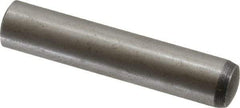 Value Collection - 10mm Diam x 50mm Pin Length Alloy Steel Standard Dowel Pin - C 58-62 Hardness, 37,100 Lb Breaking Strength, 1 Rounded End - Makers Industrial Supply