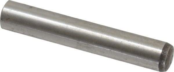 Value Collection - 10mm Diam x 60mm Pin Length Alloy Steel Standard Dowel Pin - C 58-62 Hardness, 37,100 Lb Breaking Strength, 1 Rounded End - Makers Industrial Supply