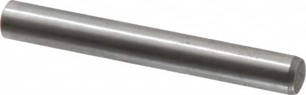 Value Collection - 10mm Diam x 80mm Pin Length Alloy Steel Standard Dowel Pin - C 58-62 Hardness, 37,100 Lb Breaking Strength, 1 Rounded End - Makers Industrial Supply