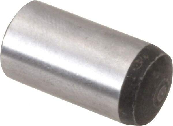 Value Collection - 12mm Diam x 25mm Pin Length Alloy Steel Standard Dowel Pin - C 58-62 Hardness, 53,400 Lb Breaking Strength, 1 Rounded End - Makers Industrial Supply