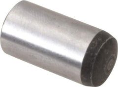 Value Collection - 12mm Diam x 25mm Pin Length Alloy Steel Standard Dowel Pin - C 58-62 Hardness, 53,400 Lb Breaking Strength, 1 Rounded End - Makers Industrial Supply