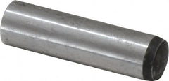 Value Collection - 12mm Diam x 45mm Pin Length Alloy Steel Standard Dowel Pin - C 58-62 Hardness, 53,400 Lb Breaking Strength, 1 Rounded End - Makers Industrial Supply