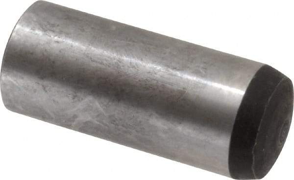 Value Collection - 16mm Diam x 40mm Pin Length Alloy Steel Standard Dowel Pin - C 58-62 Hardness, 94,900 Lb Breaking Strength, 1 Rounded End - Makers Industrial Supply