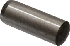 Value Collection - 16mm Diam x 45mm Pin Length Alloy Steel Standard Dowel Pin - C 58-62 Hardness, 94,900 Lb Breaking Strength, 1 Rounded End - Makers Industrial Supply