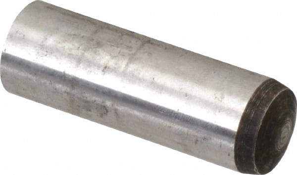 Value Collection - 16mm Diam x 50mm Pin Length Alloy Steel Standard Dowel Pin - C 58-62 Hardness, 94,900 Lb Breaking Strength, 1 Rounded End - Makers Industrial Supply