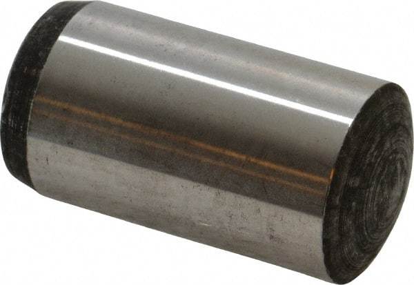 Value Collection - 25mm Diam x 50mm Pin Length Alloy Steel Standard Dowel Pin - C 58-62 Hardness, 232,000 Lb Breaking Strength, 1 Rounded End - Makers Industrial Supply