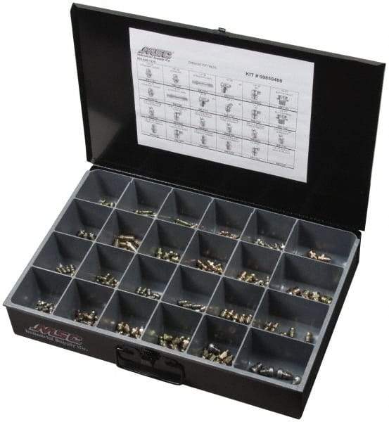 Value Collection - 250 Piece, Inch, Steel Grease Fitting Set - Makers Industrial Supply