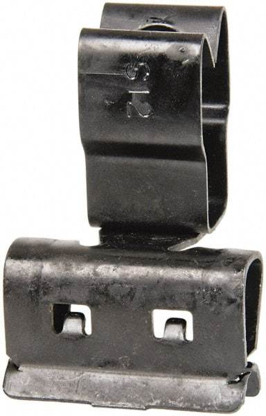 Thomas & Betts - Spring Steel Rigid/EMT Flange Mounted Snap In Conduit Clip - 1/2 - 1" EMT, 1/2" Rigid, Anodized Finish - Makers Industrial Supply