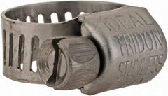 IDEAL TRIDON - SAE Size 4, 5/16 to 5/8" Diam, Stainless Steel Miniature Worm Drive Clamp - 5/16" Wide, Material Grade 301, Series 350 - Makers Industrial Supply