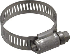 IDEAL TRIDON - SAE Size 20, 3/4 to 1-3/4" Diam, Stainless Steel Worm Drive Clamp - 1/2" Wide, Material Grade 201/305, Series 620 - Makers Industrial Supply