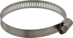 IDEAL TRIDON - SAE Size 44, 2-5/16 to 3-1/4" Diam, Stainless Steel Worm Drive Clamp - 1/2" Wide, Material Grade 201/305, Series 620 - Makers Industrial Supply