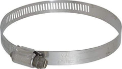 IDEAL TRIDON - SAE Size 56, 3-1/16 to 4" Diam, Stainless Steel Worm Drive Clamp - 1/2" Wide, Material Grade 201/305, Series 620 - Makers Industrial Supply