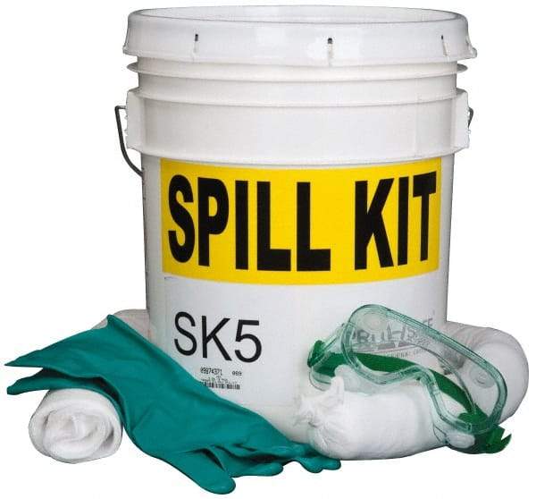 PRO-SAFE - Oil Only Spill Kit - 5 Gal Pail - Makers Industrial Supply