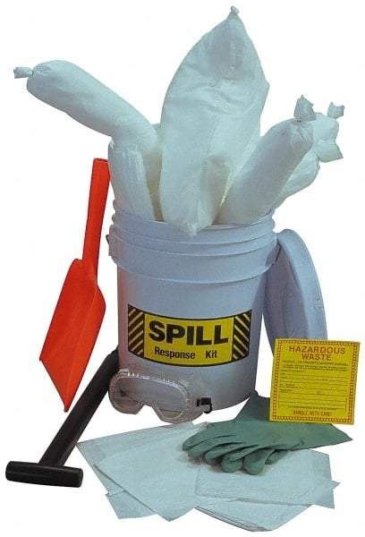 PRO-SAFE - Oil Only Spill Kit - 5 Gal Polypropylene Pail - Makers Industrial Supply